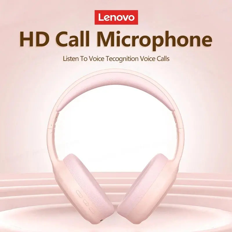 Auriculares Lenovo TH30 inalámbricos Bluetooth HiFi estéreo deportivos con micrófono, auriculares de música plegables, auriculares para juegos de baja latencia