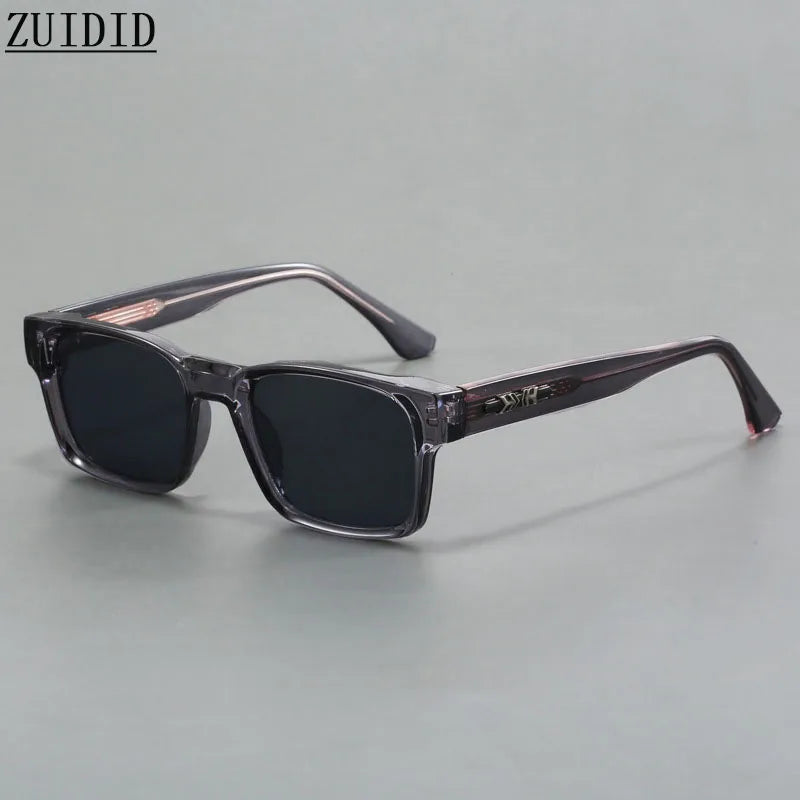 Vintage Polarized Sunglasses for Men, Square Sunglasses for Women, Fashionable Trendy Eyeglasses, Gafas De Sol Hombre, Lunette Soleil Femme