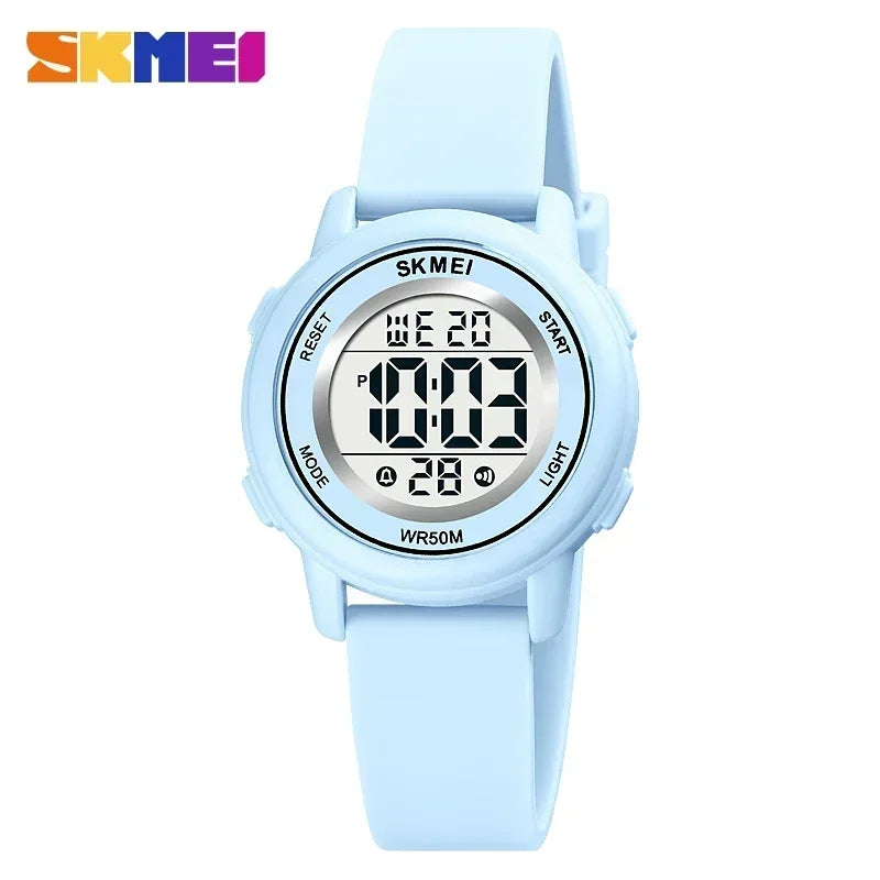 SKMEI 1721 Waterproof Alarm Children's Watches Kids Watch Boys Girls Sport Children's Watch Colorful LED Kids Digital Watches