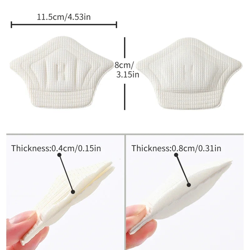 Semelles intérieures Patch coussinets de talon pour chaussures de Sport, autocollant arrière, taille réglable, anti-usure, coussin de pieds, insertion de semelle intérieure, 3 paires/6 pièces