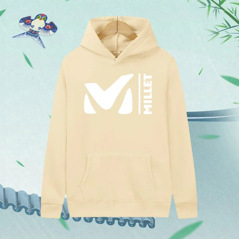 Men's Hoodie Women's Fashion Letter Graphic Print Loose Casual Harajuku Pullover Hoodie Clothes