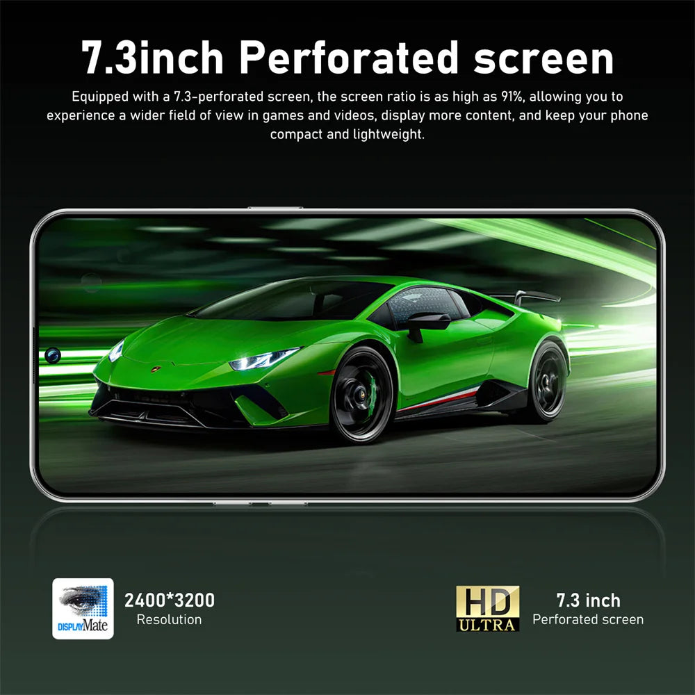 Smartphone M17 Pro Max 7.3HD 2026 NOUVEAU CHAUD Pas Cher 5G Double SIM 7800mAh Android 15 Version Globale Téléphones Mobiles