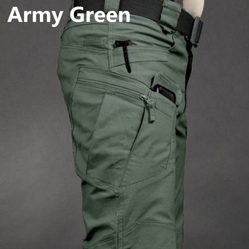 Pantalon Cargo tactique pour hommes, grande taille 6XL, pantalon de sport décontracté en plein air, randonnée pêche, imperméable, multi-poches
