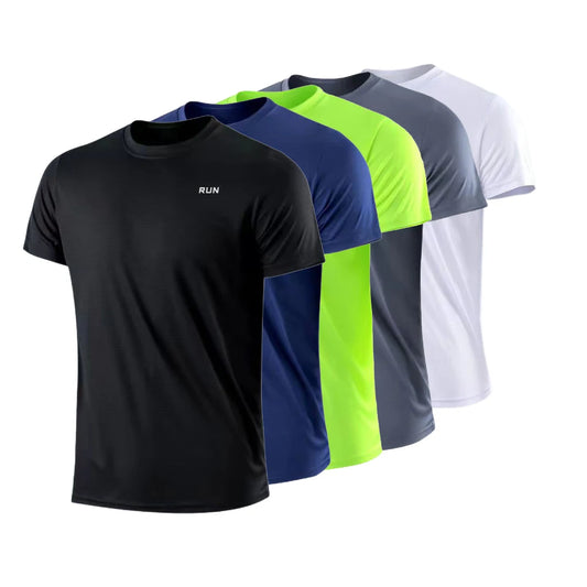 T-Shirt Séchage Rapide Homme — Entraînement Gym Course Col Rond Léger