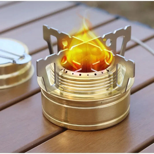 Une paire de réchaud à alcool de Camping, Support croisé, Support de chaudière en titane, outils portables, thermostabilité, carte de voyage en plein air, Support de four