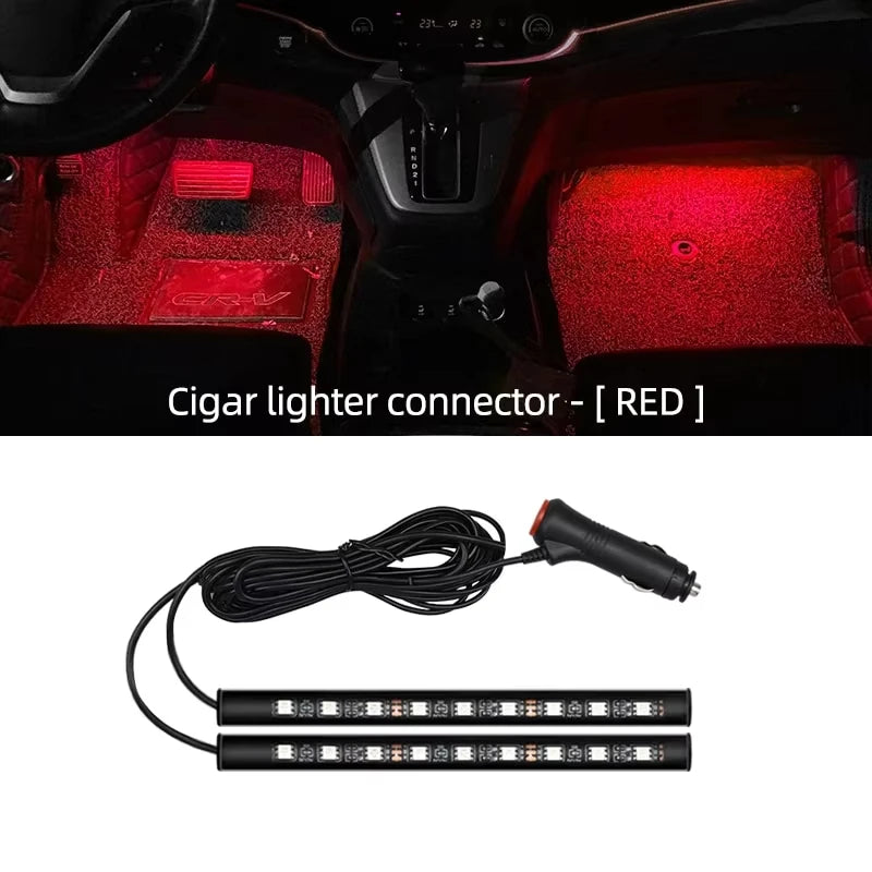 Bande lumineuse LED pour intérieur de voiture, Kit de rétro-éclairage 5V USB, lampe néon d'ambiance décorative pour voiture, accessoires de véhicule, nouveau