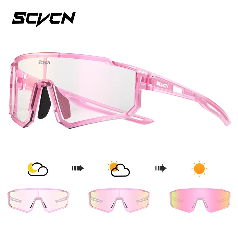 SCVCN nuevas gafas de sol para ciclismo al aire libre, gafas de bicicleta MTB para hombres, deportes, escalada, pesca, ciclismo UV400 para mujeres