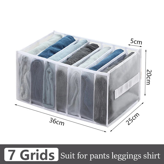 Jeans organization storage box, closet organizer, clothes organization system, drawer organizers, pants storage cabinet