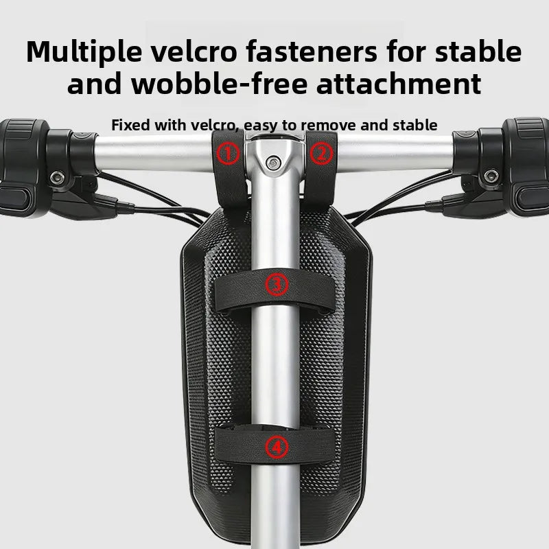 Sac de Guidon Trottinette Électrique 4L — Grande Capacité Coque Rigide Étanche