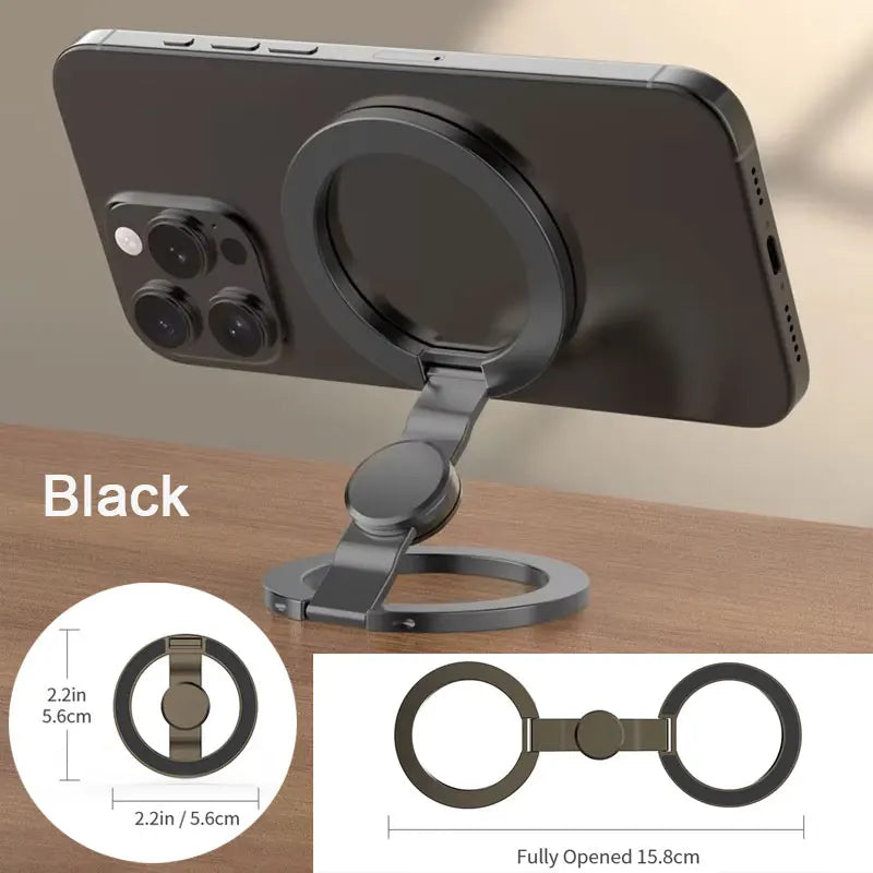 Soporte de anillo de teléfono magnético de doble cara MagSafe Soporte de teléfonos móviles plegable portátil Accesorios de teléfono Soporte de agarre