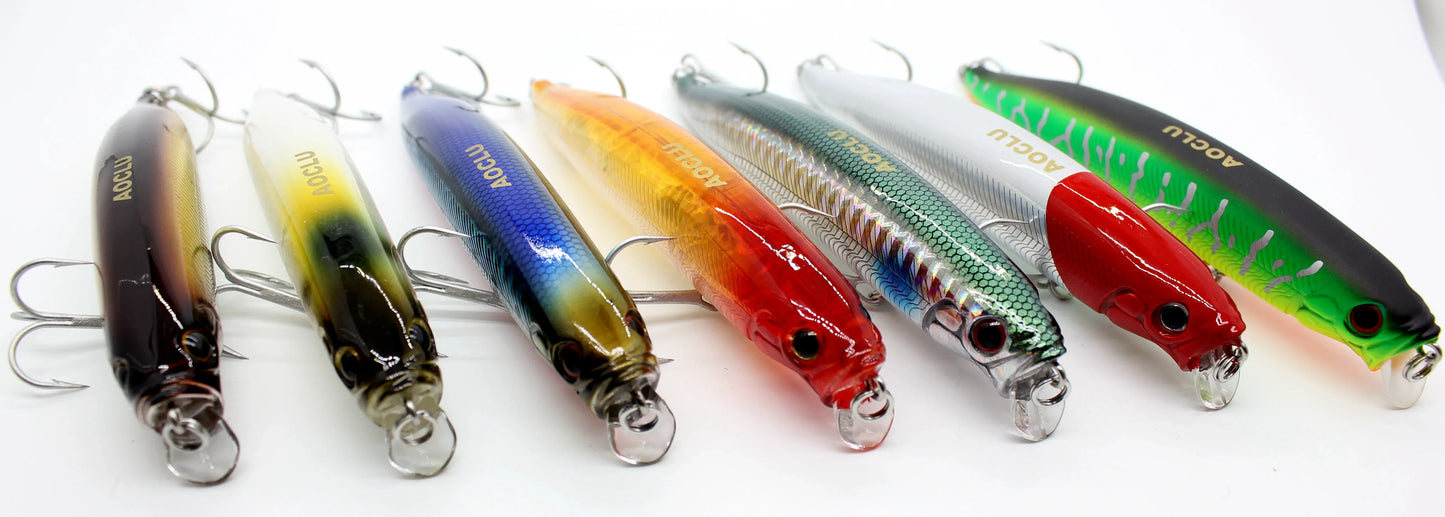 Leurre de Pêche Flottant Minnow Jerk — Wobbler Surface Carnassier