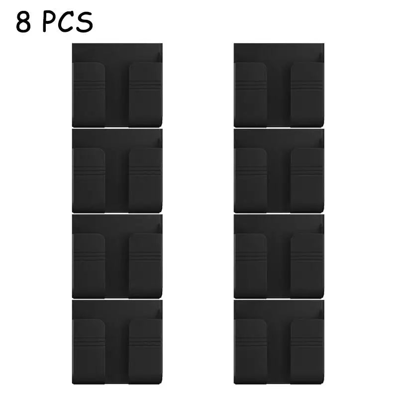 Boîte de rangement murale multifonction, 1 à 4 pièces, organisateur sans poinçon, télécommande TV, bricolage, prise de téléphone portable, support de charge