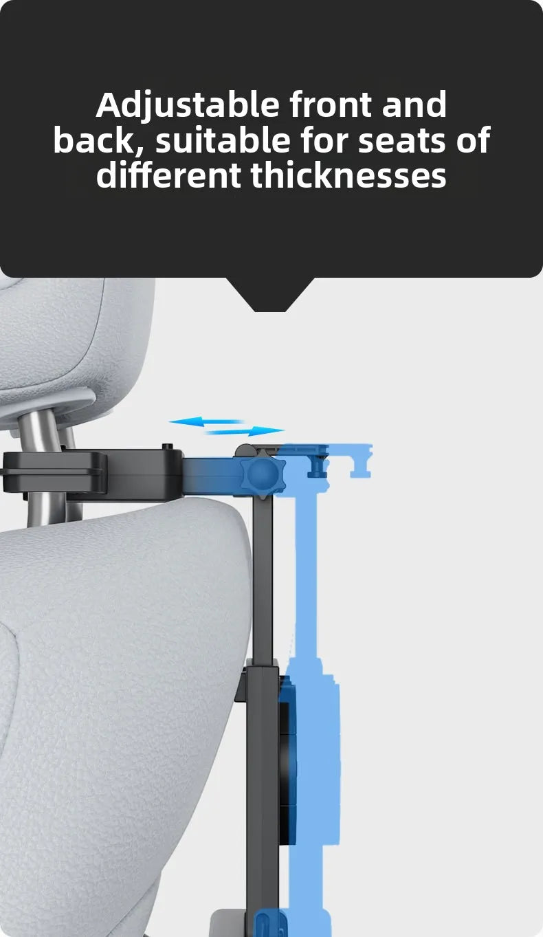 360 °   Table rotative pour plateau de voiture – Support de siège arrière en ABS, porte-ordinateur portable et porte-boissons pour les voyages sur route