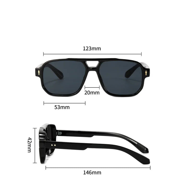 Men's vintage fashionable sunglasses, dropshipping, 2025