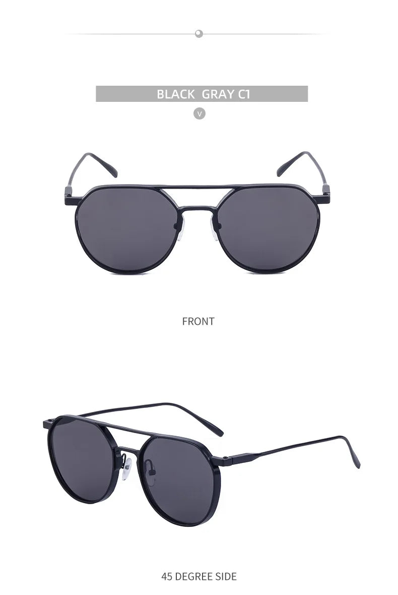 Lunettes de soleil ovales vintage pour hommes — livraison directe, nouveau