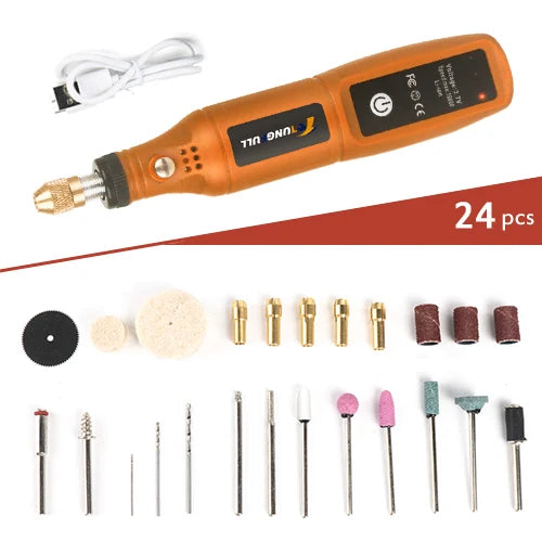 Mini perceuse électrique USB, stylo de gravure sans fil, Rechargeable, outils Dremel, outil rotatif, perceuse à main sans fil, Mini Machine à polir