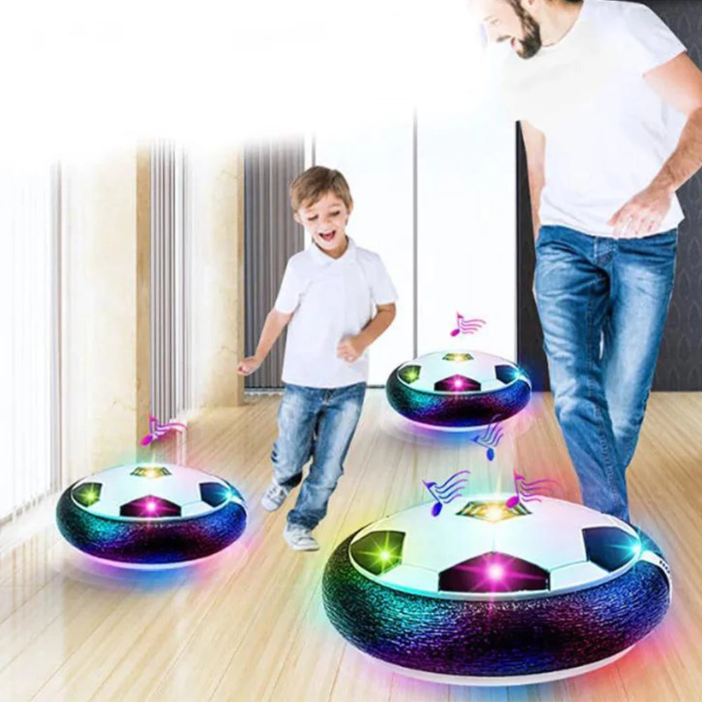 Hover balón de fútbol juguetes para niños Fútbol flotante eléctrico con luz LED música balón de fútbol juego al aire libre juguetes deportivos para niños