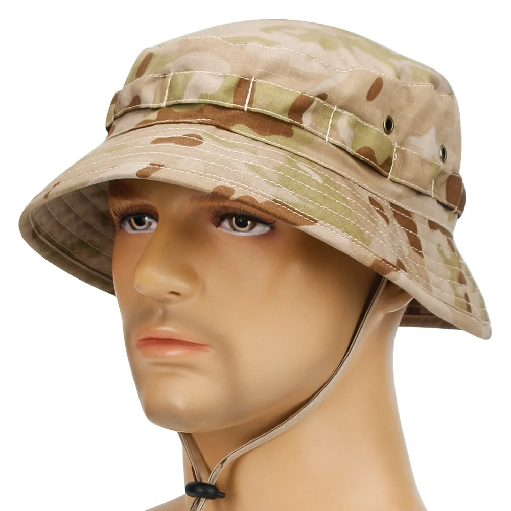 Chapeau Boonie Camouflage Pliable — Pêche, Chasse, Randonnée & Plage