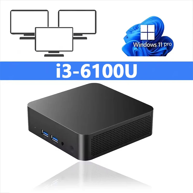 Mini PC Gaming Intel Core i9-10980HK / i3-6100U Windows 11 — 16/32 Go RAM, SSD 256Goà 2To, WiFi 6, 4K