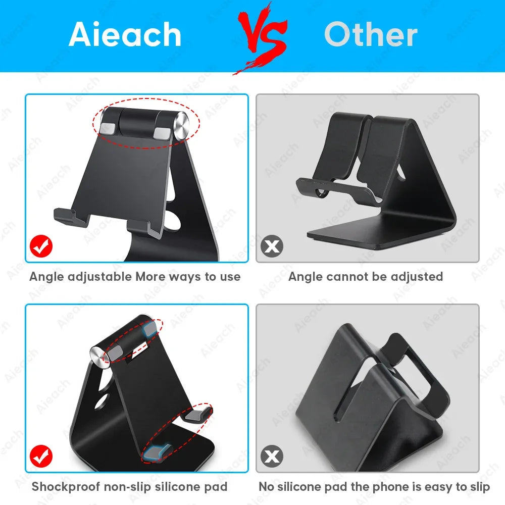 Support de tablette réglable en métal pour bureau — universel, 7 à 11 pouces, Android, iOS