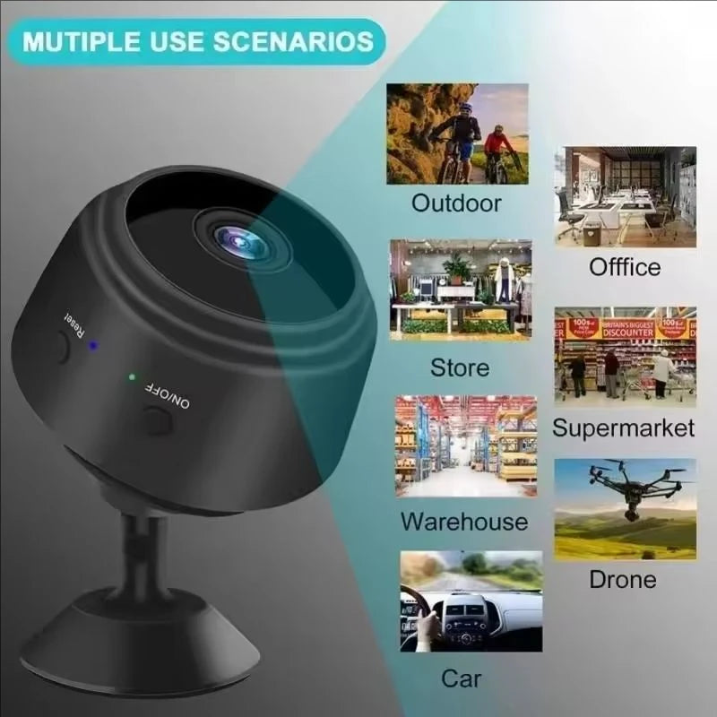 Mini caméra WiFi A9 Enregistreur vidéo sans fil Caméra de sécurité Protection Caméra de surveillance intelligente pour la maison pour les bébés et les animaux de compagnie