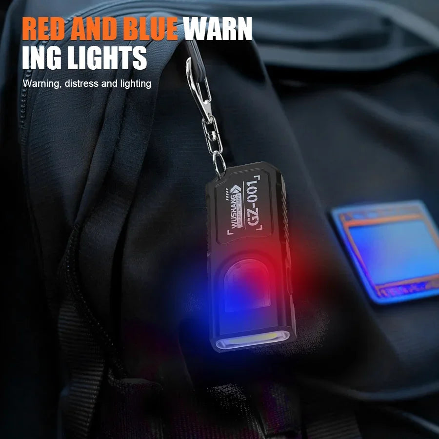 Lampe de travail tactique portable, outil EDC, mini lampe torche LED, outil de camping et de randonnée en plein air, lampe torche molle, rechargeable par USB