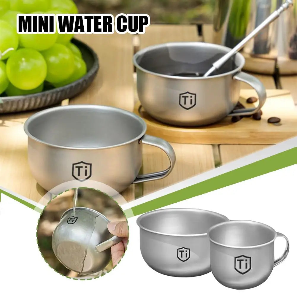 MINI Tasse à eau de camping, tasse à thé et à café portable, équipement de cuisine d'extérieur, tasses de montagne 80/220ml
