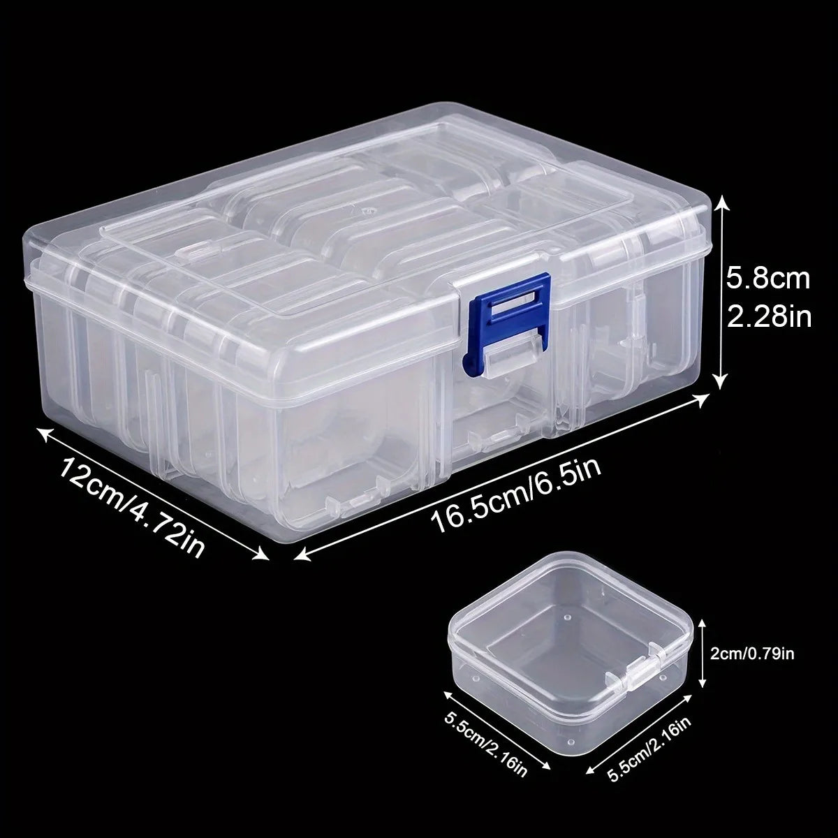 Boîte de rangement pour perles, bijoux Nail Art, boucle d'oreille, perles exécutives, bouteille de rangement, bricolage, peinture au diamant, artisanat en biscuits, 14 pièces en 1 ensemble