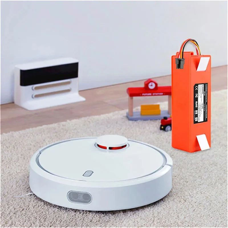 Batería de repuesto para aspiradora Robot Xiaomi Roborock S55 S60 S65 S50 S51 S5 MAX, piezas S6, 14.4V, 12800mAh