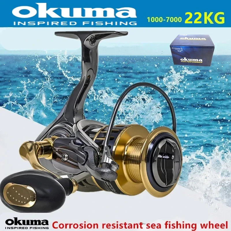 Moulinet de Pêche Okuma — Roue Haute Performance