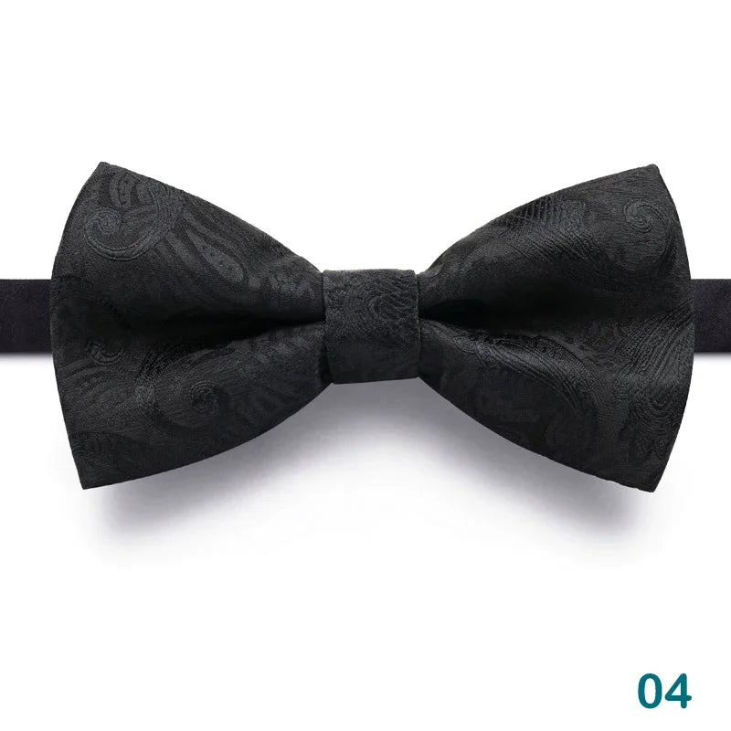 Nœud Papillon Homme Mariage Réglable Classique — Noir Double Cravate Cadeau Affaires