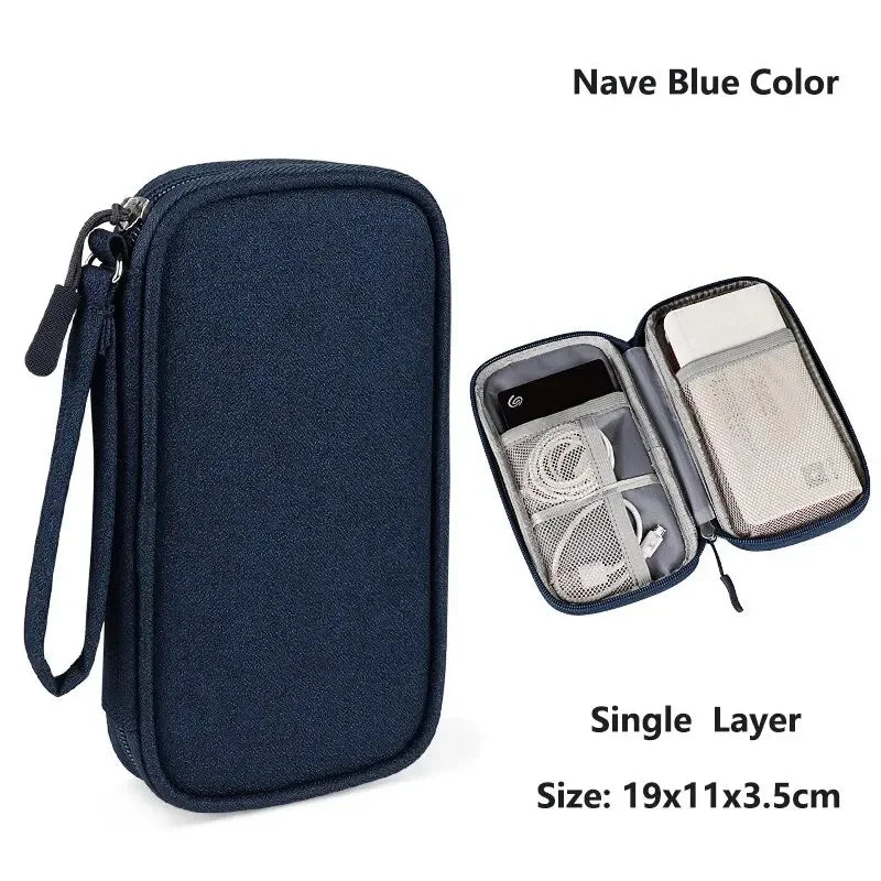 Sac de rangement universel étanche pour câbles, pochette de transport pour accessoires électroniques, rangement pour fils