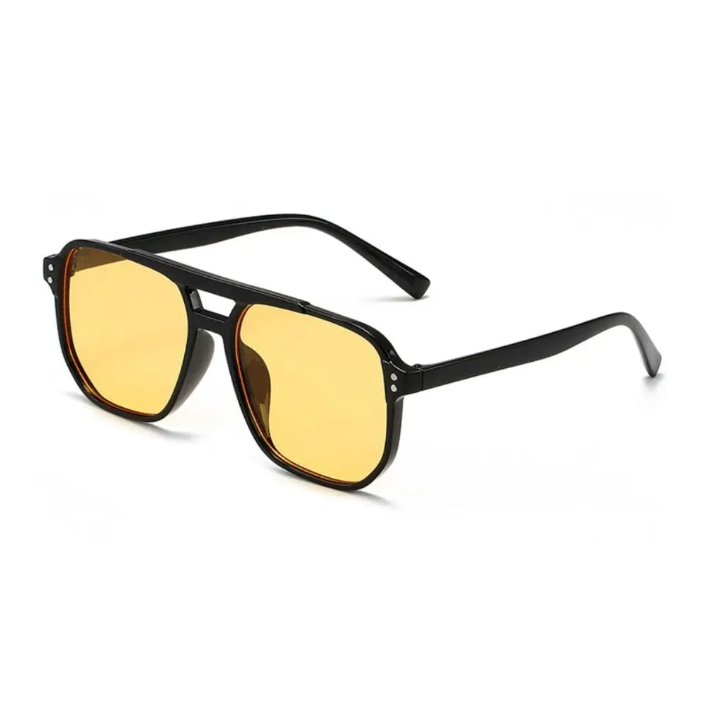 UV-protective Punk Square Sunglasses, Eye Protection for the Beach, Black Sunglasses, Travel Accessories, Retro Sunglasses for Women and Men