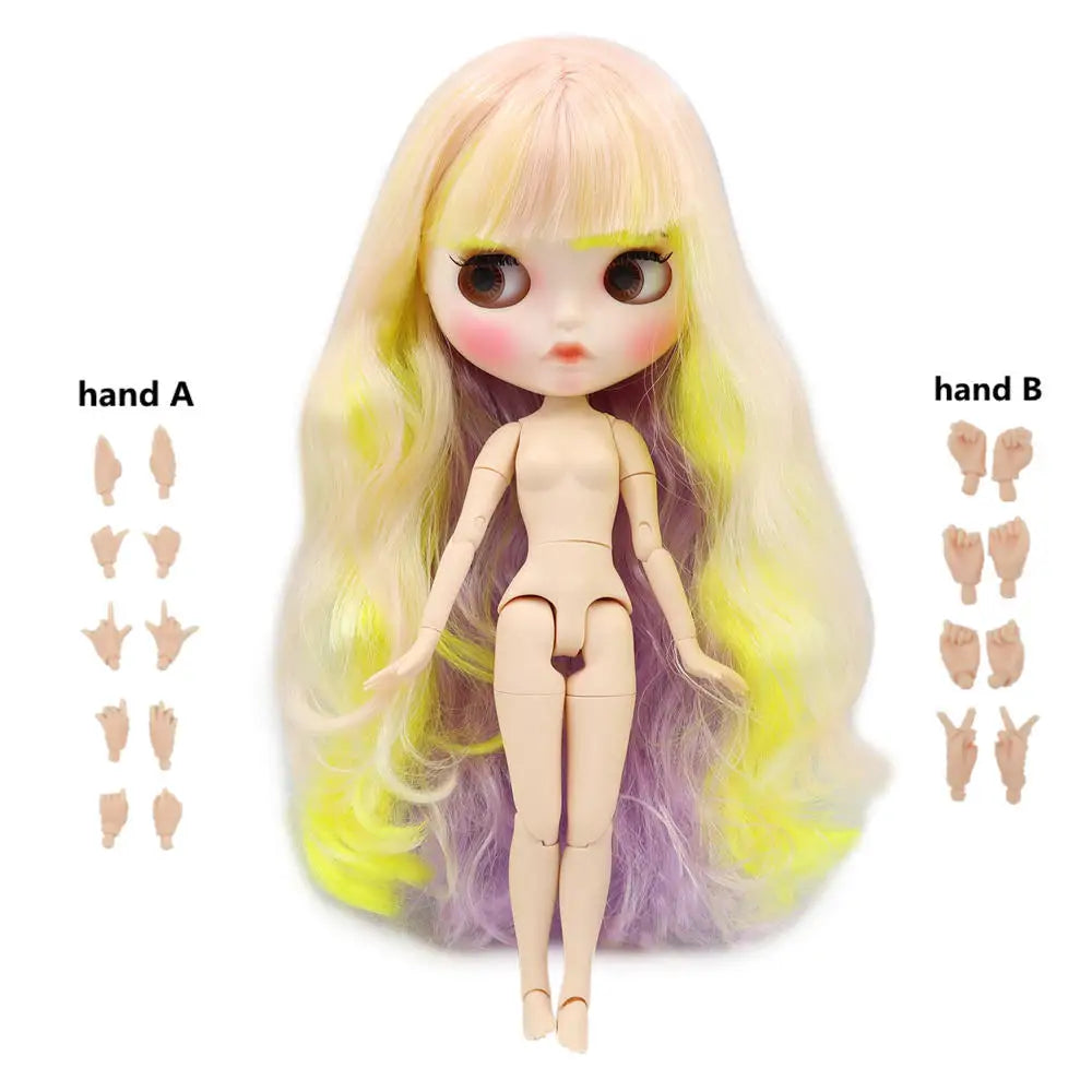 ICY DBS Blyth Muñeca de 1/6 cuerpo articulado DIY BJD juguetes de moda muñecas niña regalo oferta especial en venta con set de manos A y B
