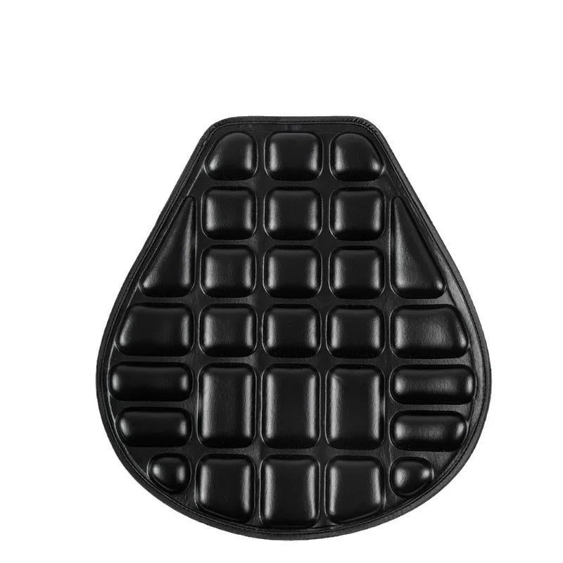 Coussin de Siège Moto 3D en Mousse Noire — Confort & Antidérapant