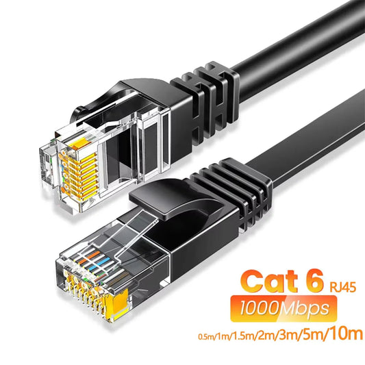 High-speed Cat6 Gigabit Ethernet Cable 1000Mbps RJ45 Internet Cable Shielded LAN Network Cable for Laptop Router PC PS5 4 3 Xbox