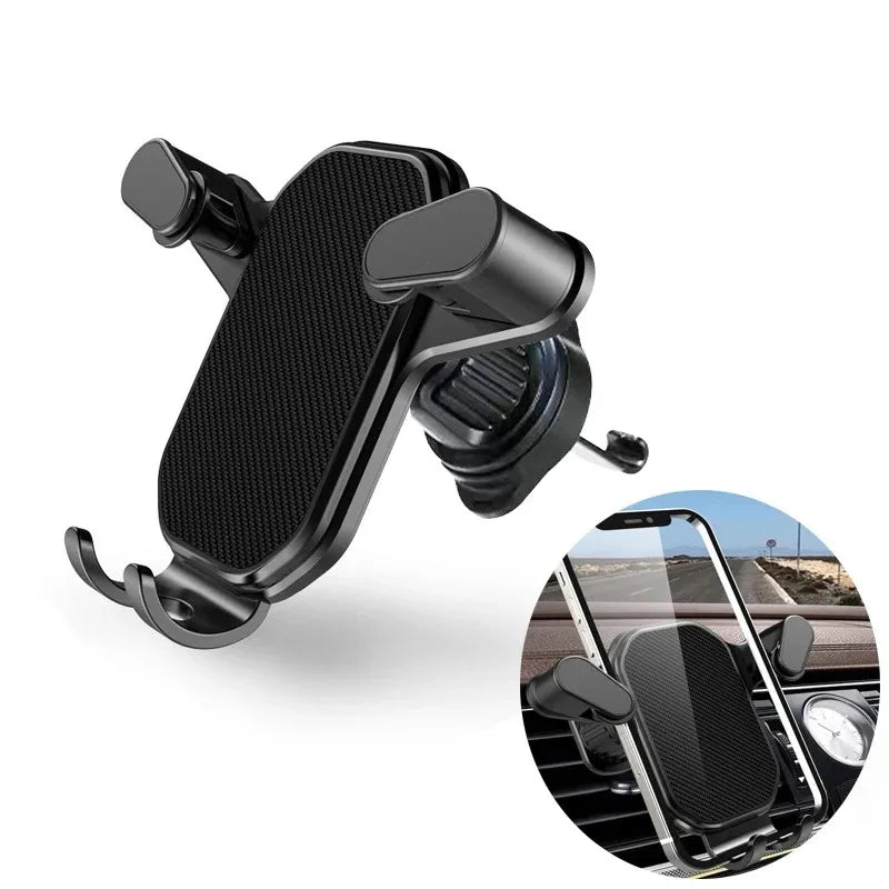 New Gravity Car Phone Mount, Vent Clip, Mobile Cell Holder, GPS Stand for Smartphone, iPhone Mobile Phone