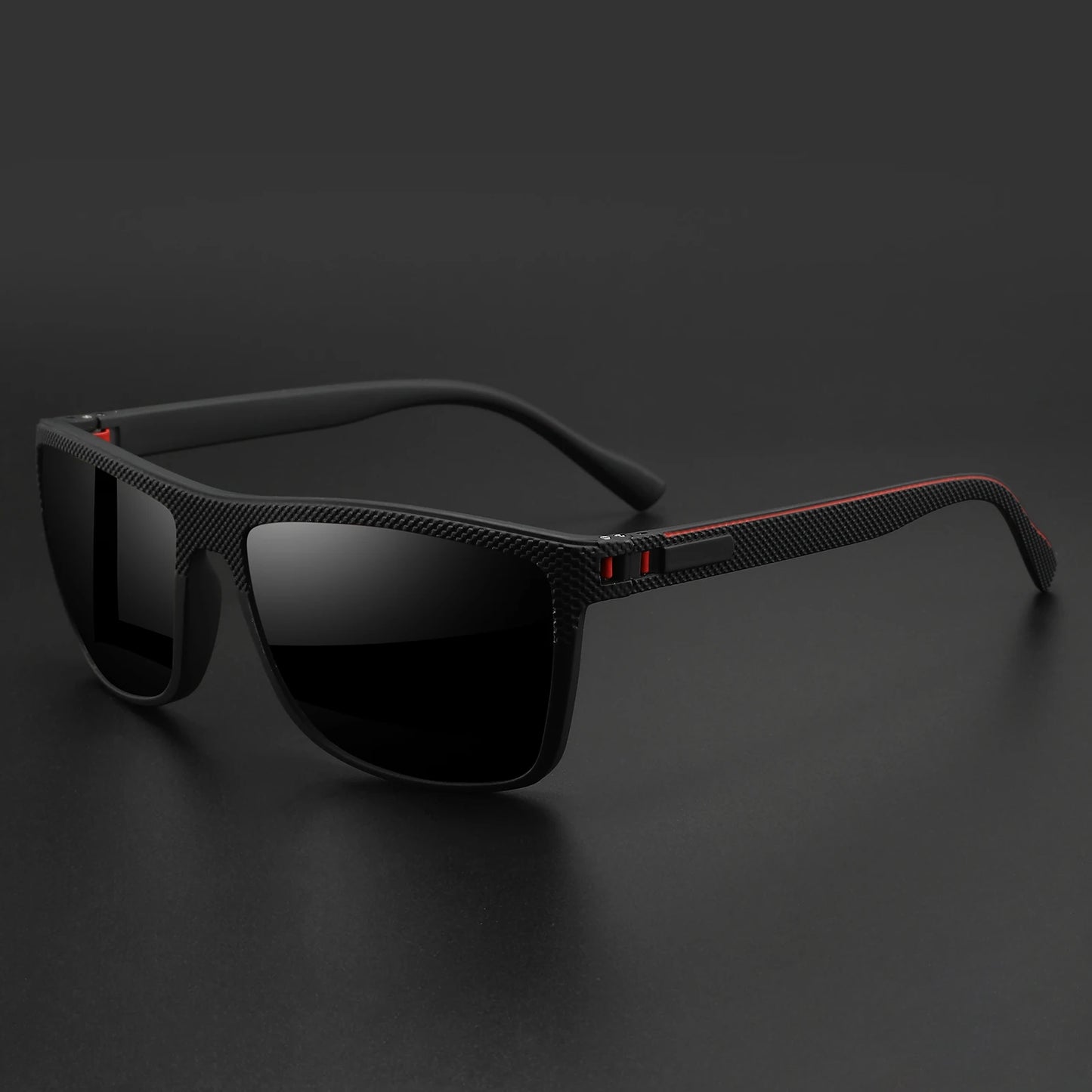 Lunettes de soleil sport extérieur polarisées — courbe, cadre résistant, bouclier, UV400