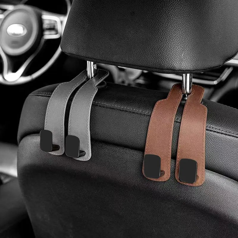 Ganchos para reposacabezas de coche, colgador para bolsos, organizador de respaldo de asiento, clips de sujeción automática, ganchos para coche St