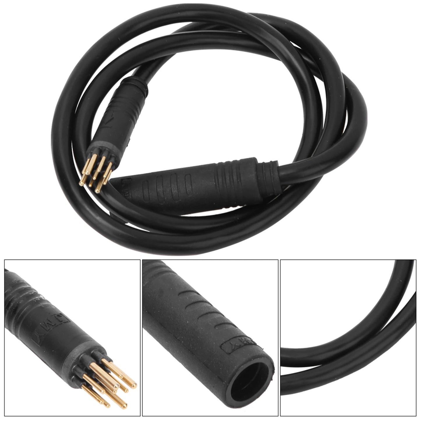 Cable de extensión de motor de rueda de bicicleta eléctrica, 9 pines, hembra a macho, accesorio de bicicleta eléctrica