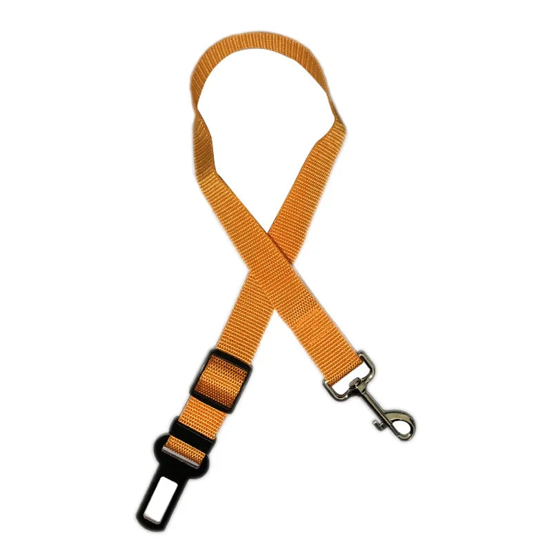 Accesorios ajustables para perros, cinturón de seguridad para mascotas, gatos, perros, asiento para mascotas, arnés de vehículo, clip de plomo, palanca de seguridad, collares de tracción para perros
