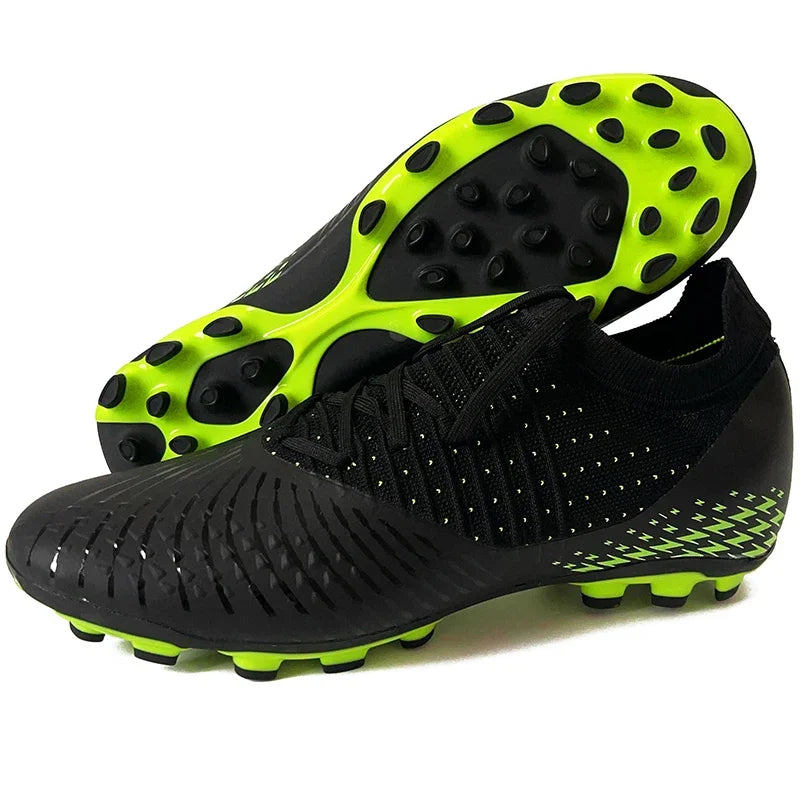 Chaussures de Football Tricot Respirantes FG — Crampons Professionnels Homme