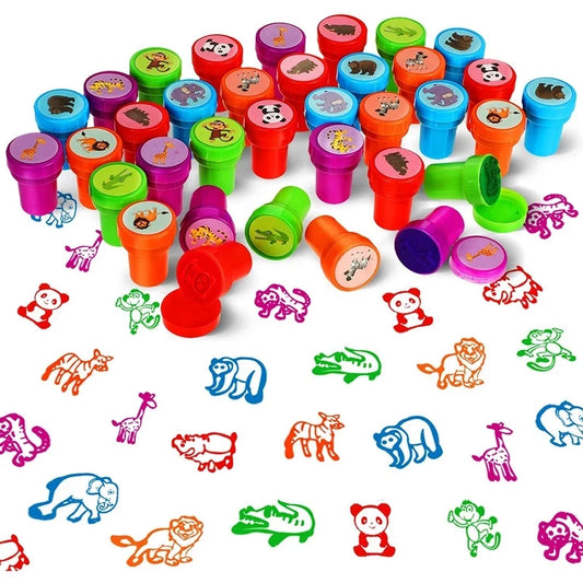 Surtido de sellos autoentintables para niños, 10 unidades, sellos de juguete para niños, sellos con caritas sonrientes, álbum de recortes, pintura a mano, decoración de álbumes de fotos