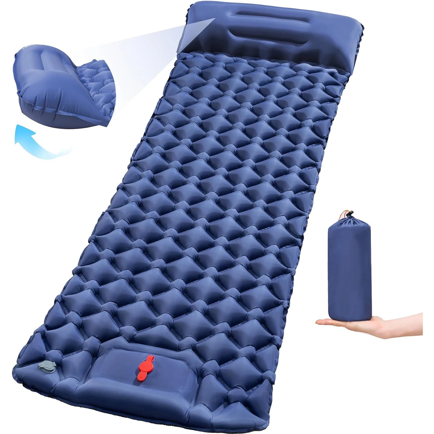 Tapis de couchage pliant pour Camping en plein Air, matelas gonflable de plage avec oreillers, tapis d'air ultraléger pour voyage et randonnée, nouveau