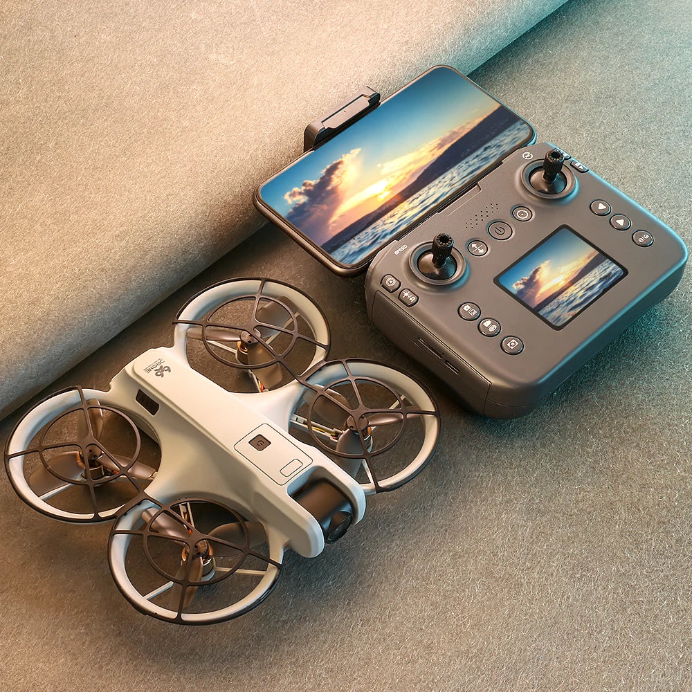 Mini dron profesional Lenovo V666 4K con doble cámara 8K, evitación inteligente de obstáculos, cuadricóptero sin escobillas, juguete RC para niños