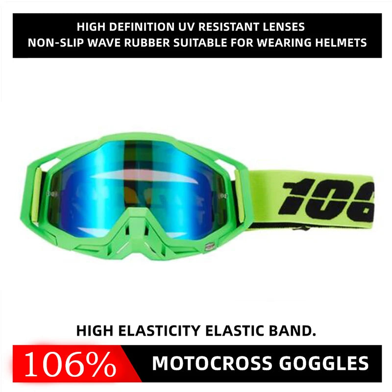 Gafas de sol para motocross, gafas de sol resistentes al viento e inastillables para ATV, RL y deportes todoterreno