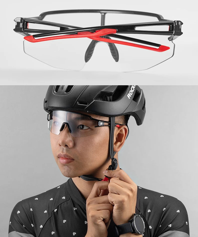 Lunettes de cyclisme photochromiques — vélo, sport extérieur, décoloration, VTT, route