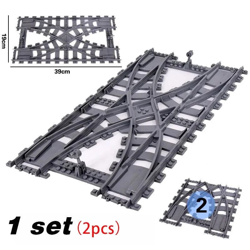 Train urbain flexible — voies souples, droites et courbées, construction, chemin de fer, jouets enfants, cadeaux