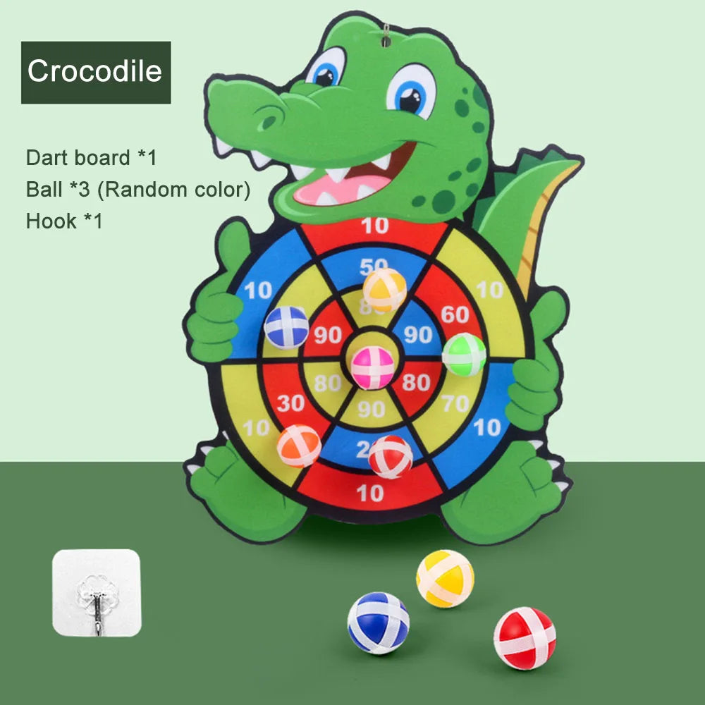 Jeu de fléchettes pour enfants avec 3 collants IkIncentré, sports de plein air, jeux de fête, jouets d'animaux de dessin animé, cadeau de Noël