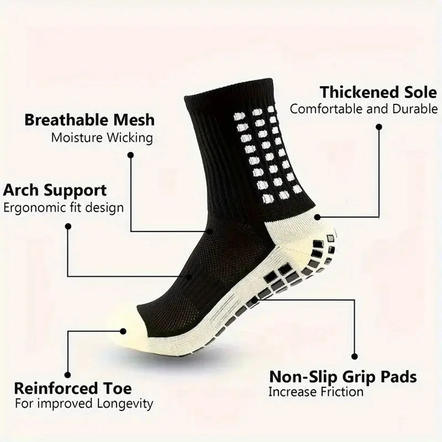 Kit Football 6 Pièces — Chaussettes + Protège-Tibias + Chevillères + Sac